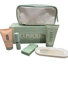 Clinique Eye Shadow & Ginger Flower Lipstick Gift Set With Bag